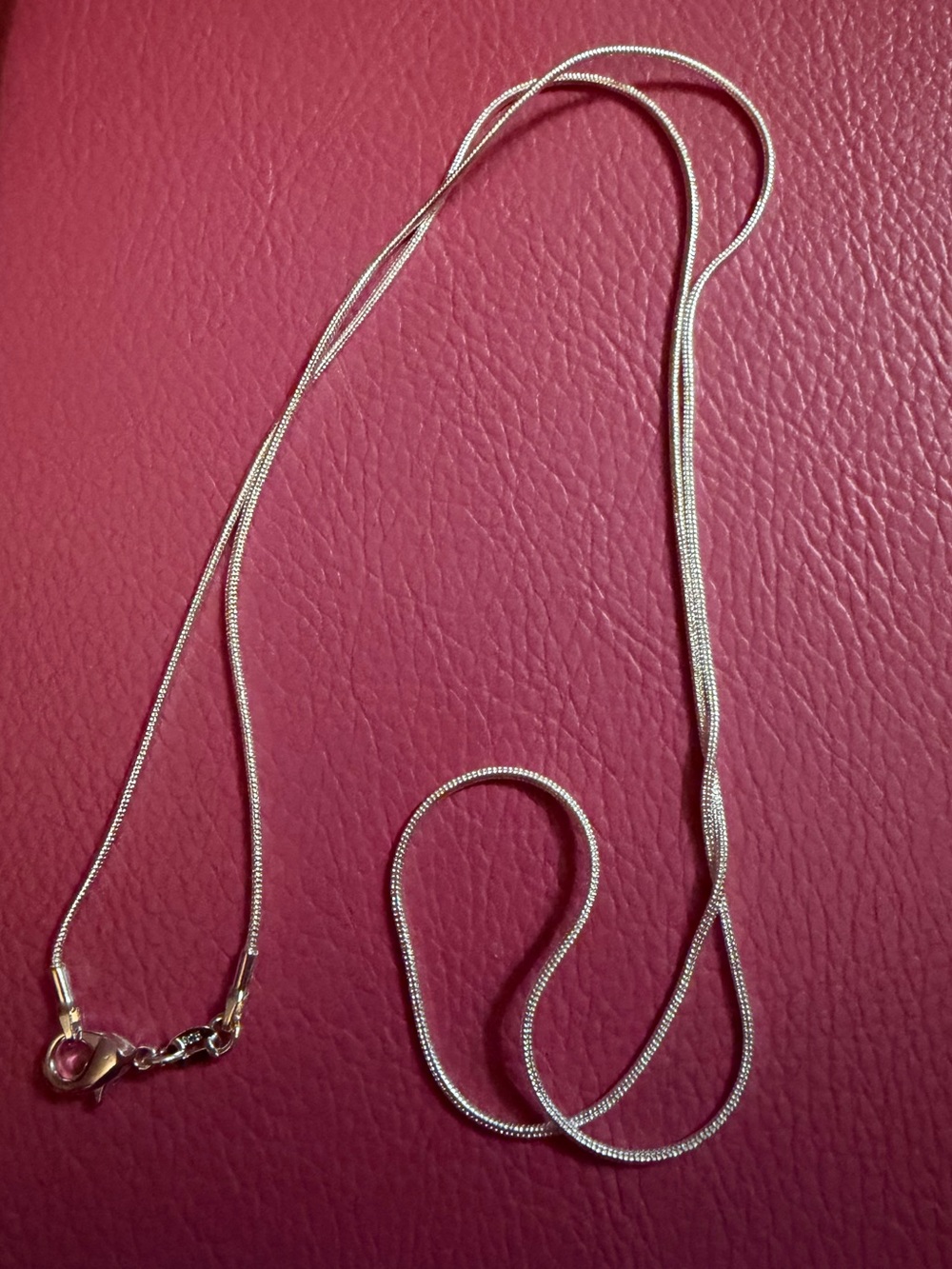 Classic 24” SterlingSilver Snake Chain Necklace - Women Jewelry